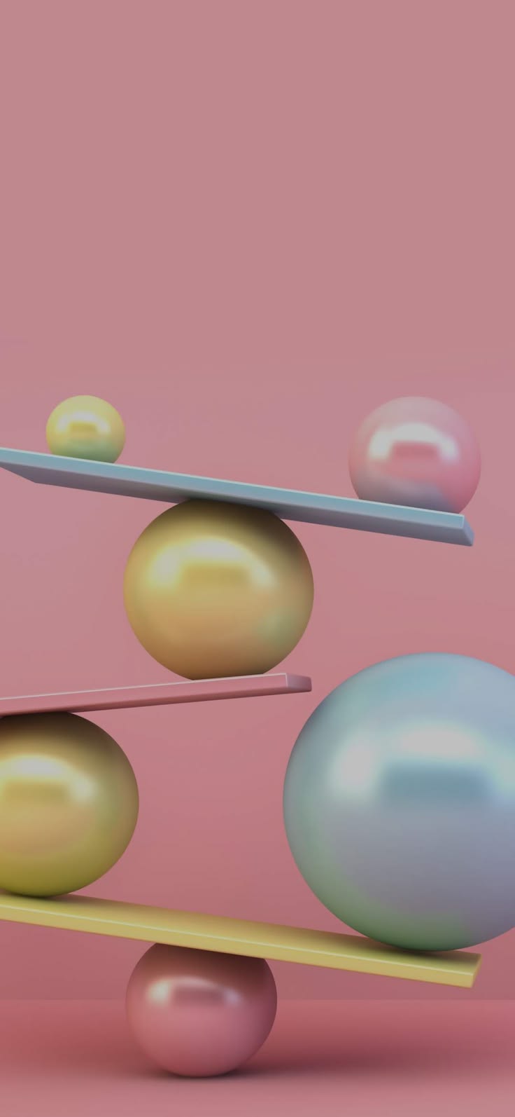 Balanced sculptural arrangement