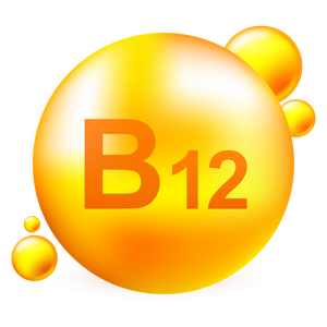 Vitamin B12 molecule illustration